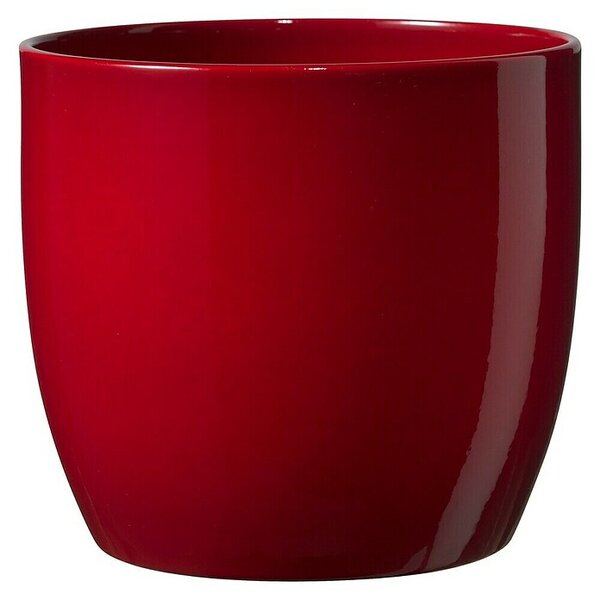 SK Okrogli lonec Basel Full Colore (Zunanje dimenzije (Ø x V): 8 x 7 cm, Bordo, Keramika, Sijaj)