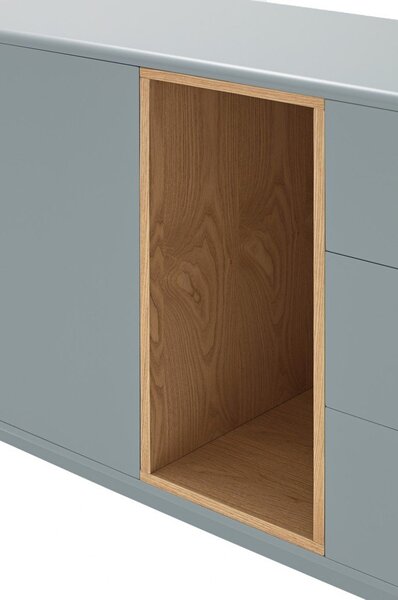 Modra/siva visoka komoda 100x120 cm Corvo – Teulat