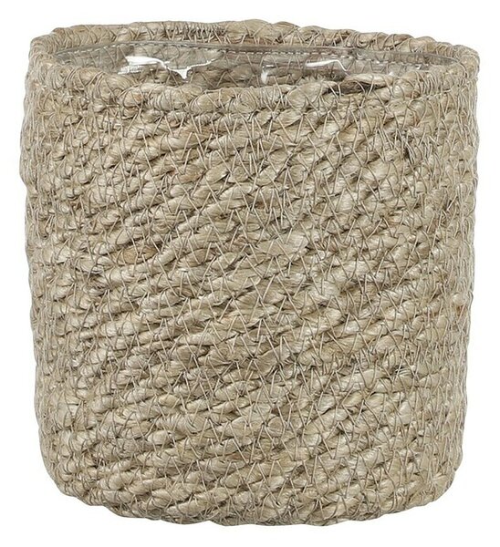 Mica Decorations Košara za rastline Atlantic (Zunanje dimenzije (Ø x V): 12 x 12 cm, Naravni materiali, Bež)