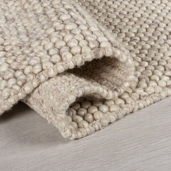 Svetlo siva ročno tkana preproga iz mešanice volne 120x170 cm Minerals – Flair Rugs