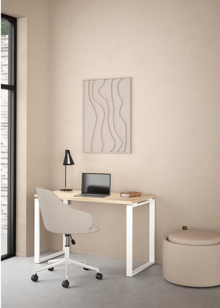 Pisalna miza z mizno ploščo v hrastovem dekorju 60x120 cm Sign – Tvilum