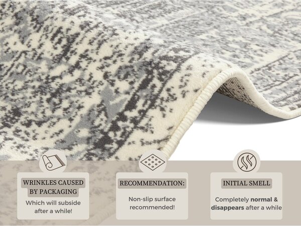 Sivo-krem preproga Hanse Home Celebration Plume, 120 x 170 cm