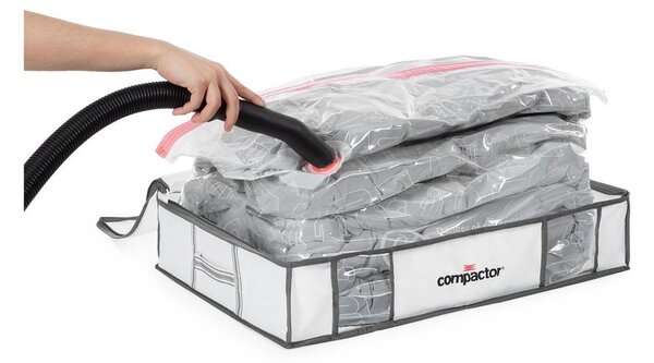 Vakuumske/ojačane tekstilne škatle za shranjevanje oblačil v kompletu 3 ks 45x65x15,5 cm Life – Compactor