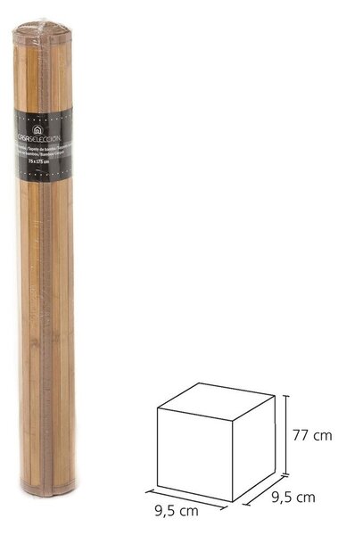Temno rjava bambusova preproga 75x175 cm – Casa Selección