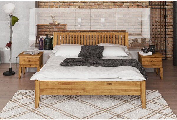 Hrastova zakonska postelja 180x200 cm Odys - The Beds