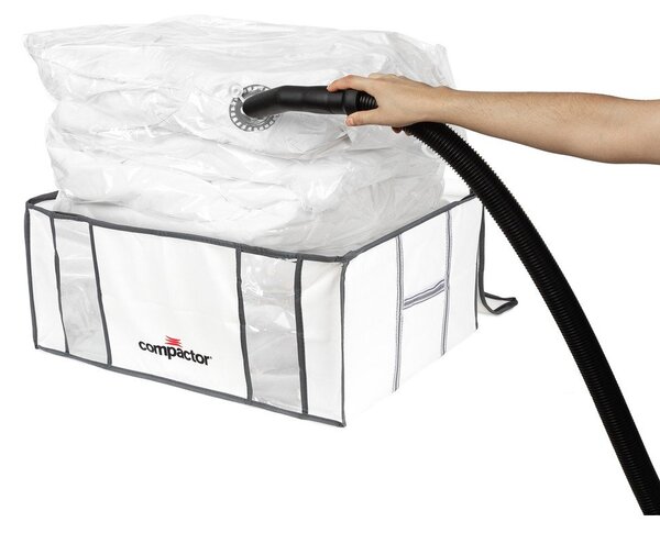 Vakuumska/ojačana tekstilna škatla za shranjevanje oblačil 65x45x26,5 cm Life – Compactor