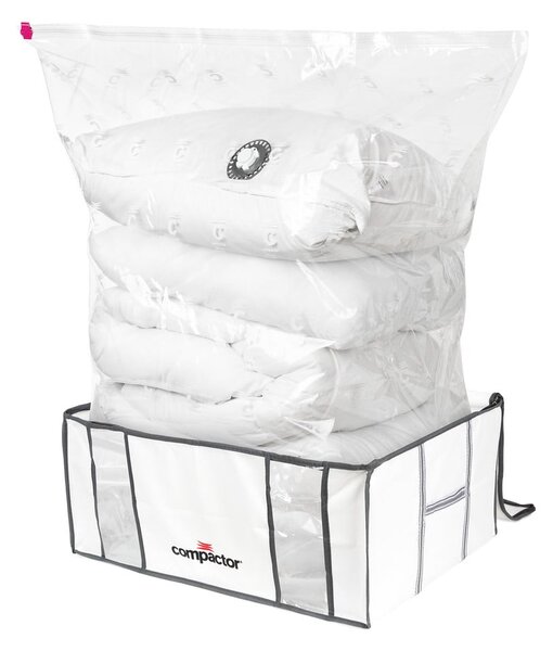 Vakuumska/ojačana tekstilna škatla za shranjevanje oblačil 65x45x26,5 cm Life – Compactor