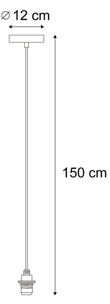 Zunanja viseča svetilka črna IP44 - Cava