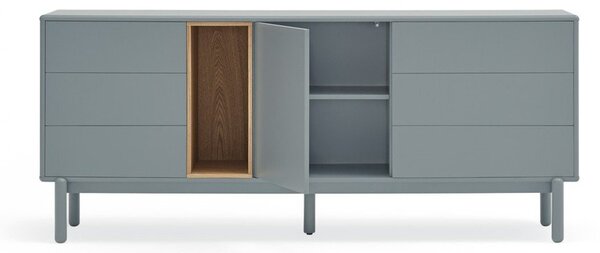 Modra/siva nizka komoda 180x76 cm Corvo – Teulat