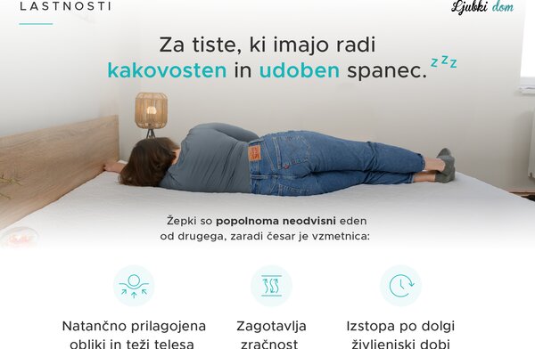 Kokosova vzmetnica COCO MAXI 20 cm 80 x 200 cm Zaščita vzmetnice: BREZ zaščite vzmetnice