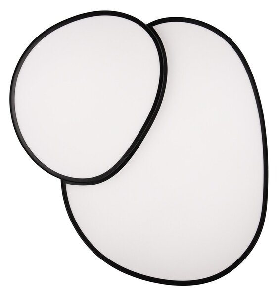 Črna LED stropna svetilka 63.5x77 cm Rise – Trio