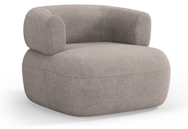 Bež fotelj iz tkanine bouclé Jenny – Micadoni Home