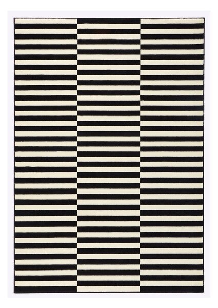 Črna/kremno bela preproga 120x170 cm Gloria – Hanse Home