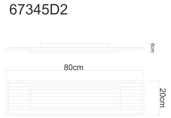 STROPNA LED-SVETILKA WOODY 1750 lm 3000 K 230 V