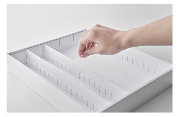 Bel plastični organizator za predal 47,5 x 35 cm - YAMAZAKI