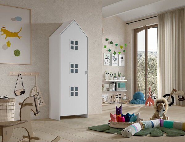 Bela otroška garderobna omara 58x172x37 cm Casami Bruges – Vipack