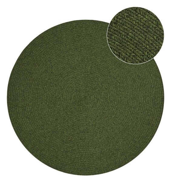 Zelena okrogla zunanja preproga ø 150 cm - NORTHRUGS