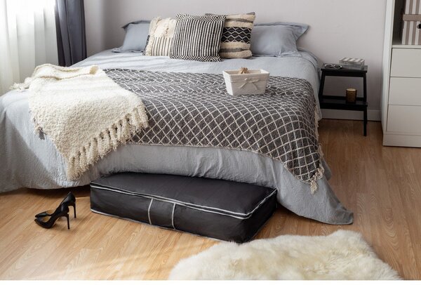 Črna škatla za shranjevanje pod posteljo Compactor Underbed Box