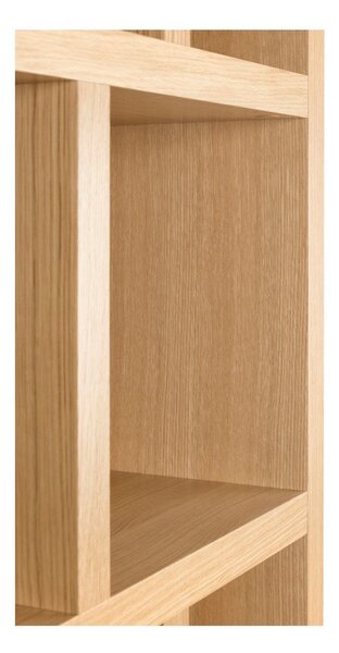 Regal v hrastovem dekorju v naravni barvi 70x198 cm Berlin – TemaHome