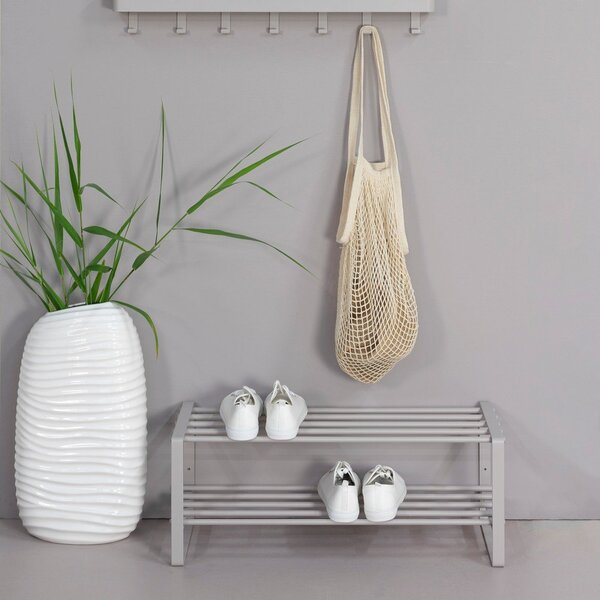 Sivorjava kovinska omarica za čevlje 70x29x27 cm Rex – Spinder Design