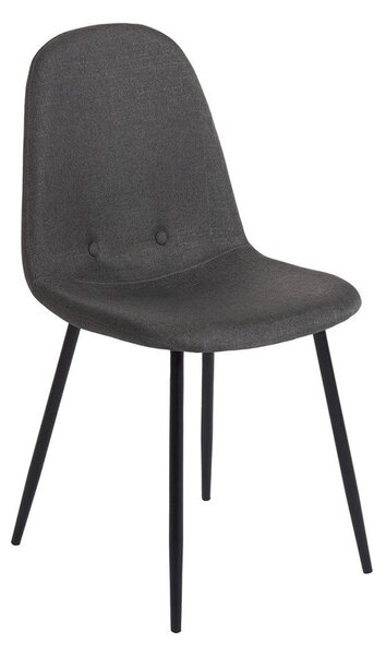 Komplet 2 temno sivih jedilnih stolov Bonami Essentials Lissy