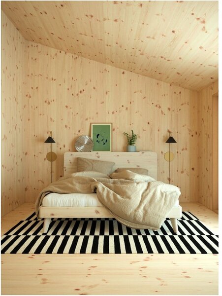 Zakonska postelja iz borovega lesa z letvenim dnom 180x200 cm Retreat - Karup Design