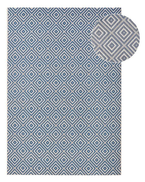 Modra zunanja preproga NORTHRUGS Karo, 140 x 200 cm