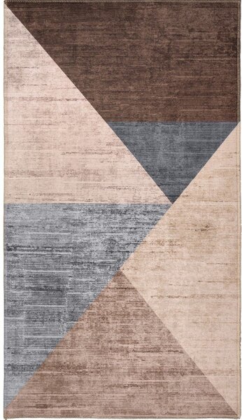 Rjavo-bež pralna preproga 180x120 cm - Vitaus