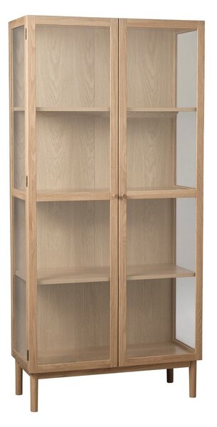 Vitrina iz masivnega hrasta 190x90 cm Elba – Unique Furniture