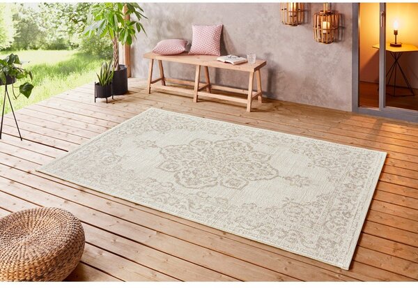 Bež zunanja preproga NORTHRUGS Tilos, 80 x 150 cm