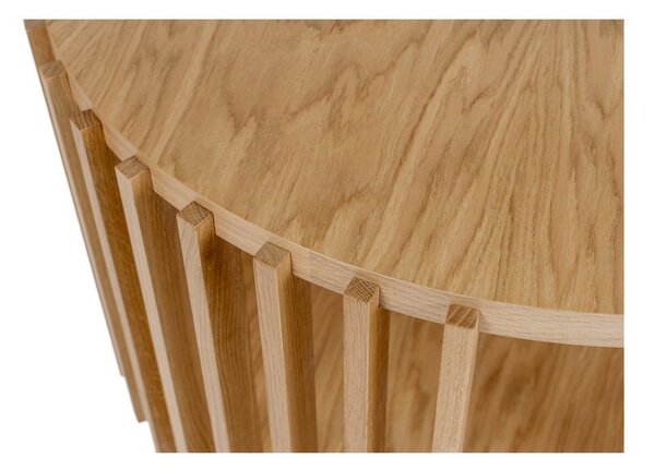 Hrastova kavna mizica Woodman Drum, ø 83 cm