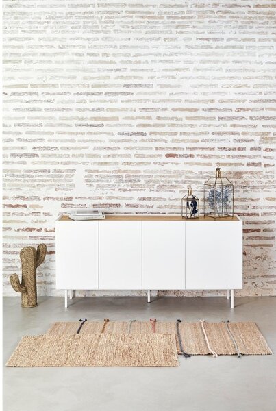 Bela komoda v hrastovem dekorju 165x78 cm Arista – Teulat