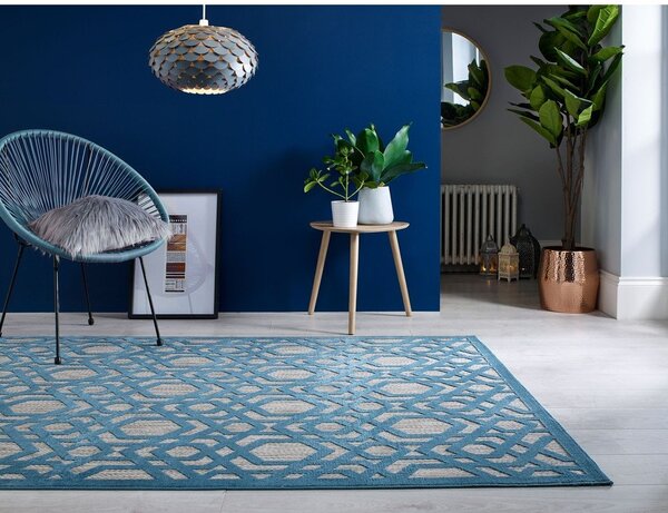 Modra zunanja preproga 230x160 cm Oro - Flair Rugs