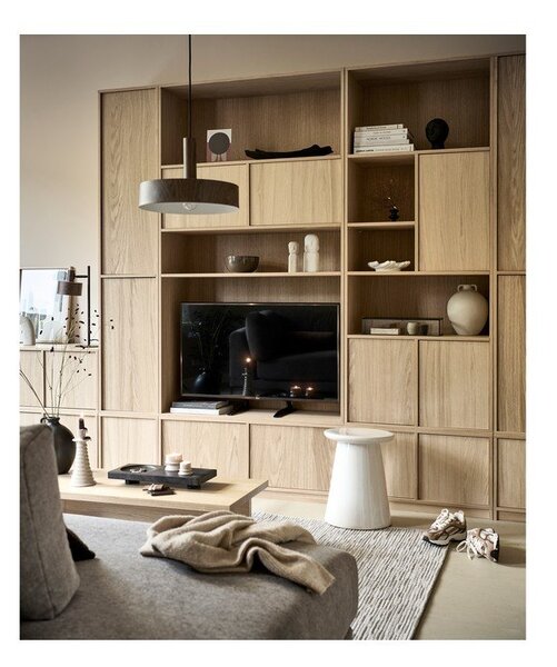Modularna omarica v hrastovem dekorju v naravni barvi 40x199 cm Modulair – vtwonen