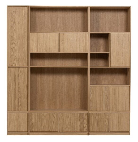 Modularna omarica v hrastovem dekorju v naravni barvi 40x199 cm Modulair – vtwonen