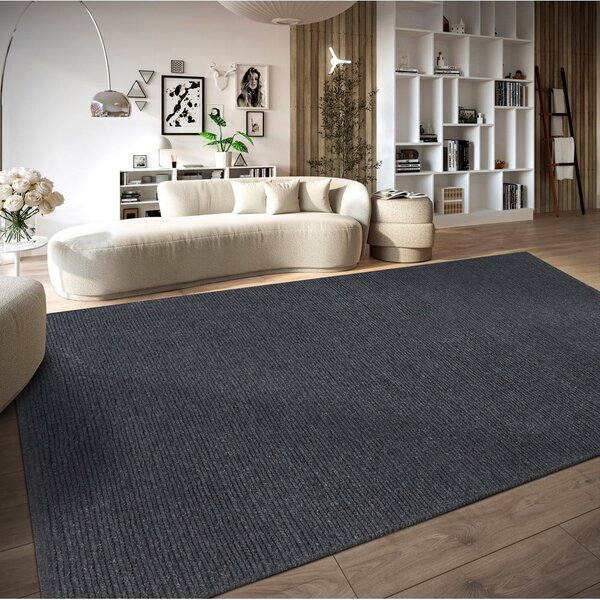 Temno siva ročno tkana volnena preproga 160x230 cm Francois – Villeroy&Boch