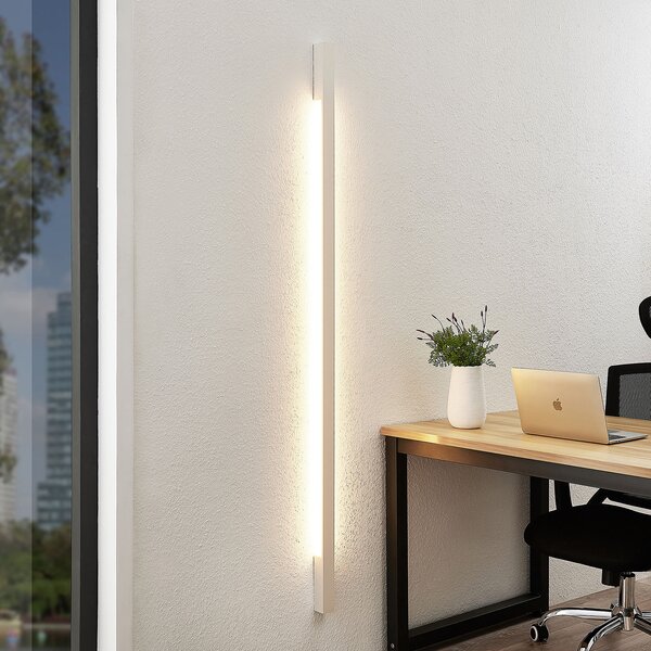 Arcchio Ivano LED stenska svetilka, 170 cm, bela, Bela, Hodnik, Aluminij, Sodobni