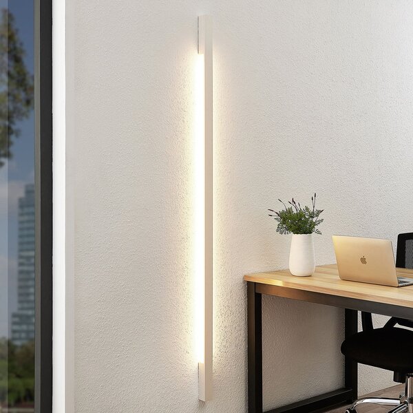 Arcchio Ivano LED stenska svetilka, 170 cm, bela, Bela, Hodnik, Aluminij, Sodobni
