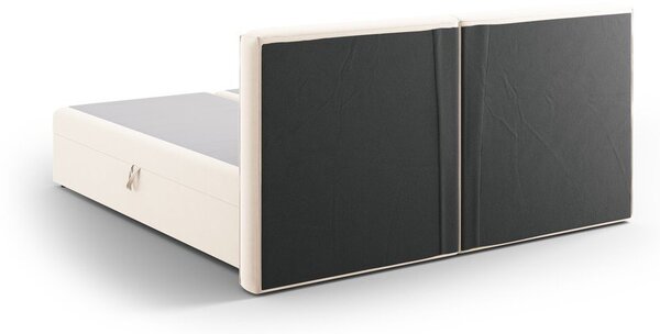 Kremno bela boxspring postelja s prostorom za shranjevanje 180x200 cm Arendal – Cosmopolitan Design