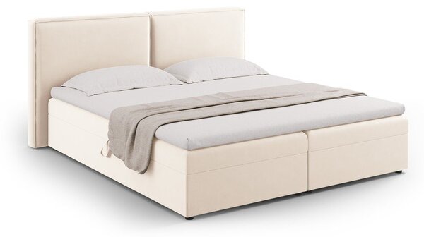 Kremno bela boxspring postelja s prostorom za shranjevanje 180x200 cm Arendal – Cosmopolitan Design