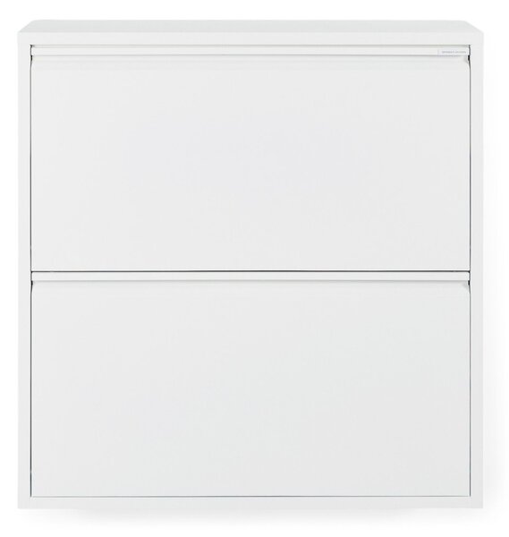 Bela kovinska preklopna omarica za čevlje 75x77,5x22,5 cm Billy – Spinder Design