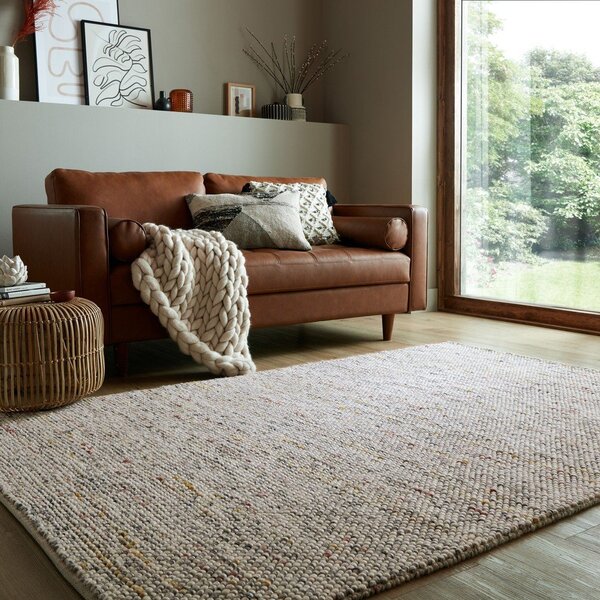 Kremno bela ročno tkana preproga iz mešanice volne 160x230 cm Minerals – Flair Rugs