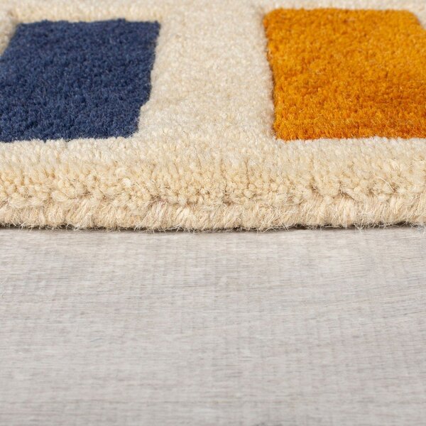Ročno tkana volnena preproga 160x230 cm Retro Blocks – Flair Rugs