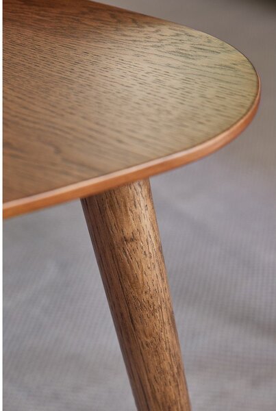Rjave mizice v hrastovem dekorju v kompletu 2 ks 70x100 cm Adda – Unique Furniture