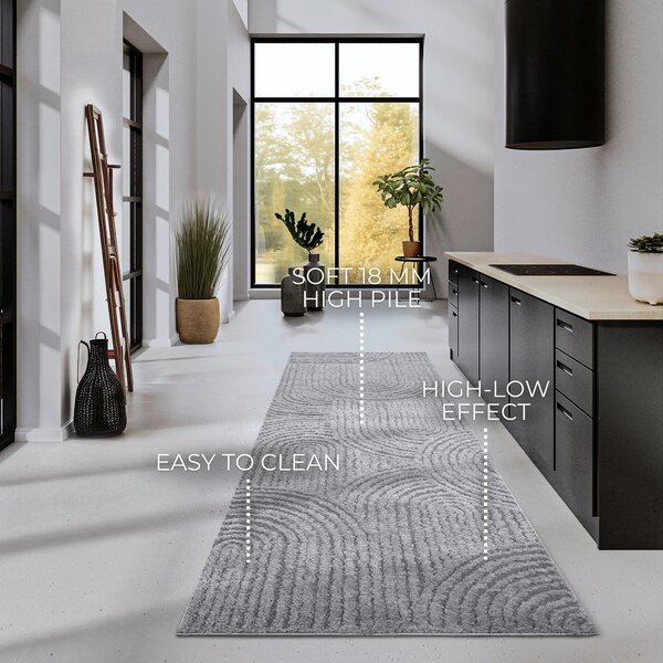 Siv tekač 80x240 cm Chappe Light Grey – Elle Decoration