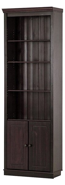 Rjav regal iz masivnega bora 74x223 cm Anita – Støraa