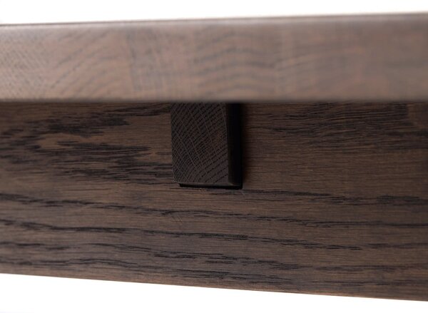 Rjava raztegljiva jedilna miza 95x180 cm Arun – Unique Furniture