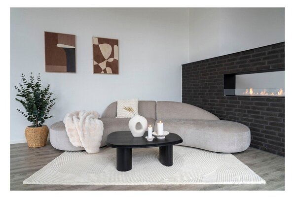 Kremno bela ročno tkana volnena preproga 160x230 cm Pune – House Nordic