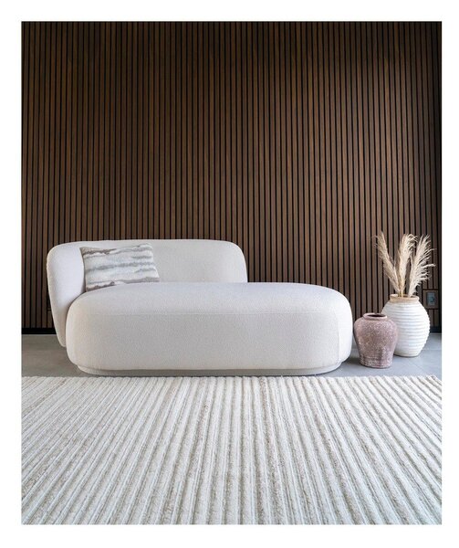 Kremno bel ročno tkan volnen tekač 80x180 cm Mango – House Nordic