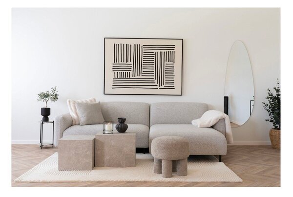 Kremno bela ročno tkana volnena preproga 160x230 cm Pune – House Nordic